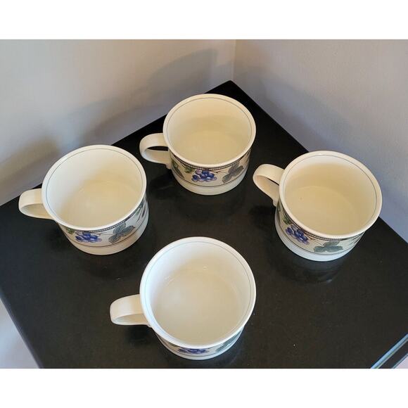 (Set of 4) Mikasa Intaglio GARDEN HARVEST Cups CAC29 Stoneware - Picture 15 of 15